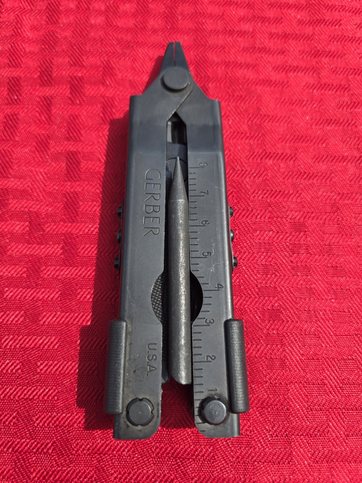 GERBER DET Needle Nose Multi-Plier MP600 Black w/RemGrit Explosive Punch Crimper