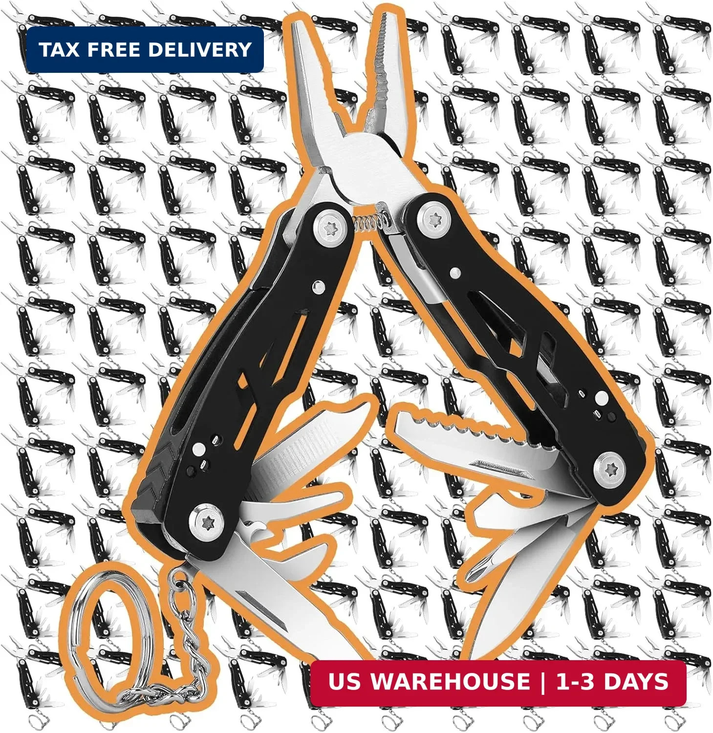 2PCS Bovgero Mini Multitool Pliers 15 in 1, Handmade Multi Tool Plier, Premium K