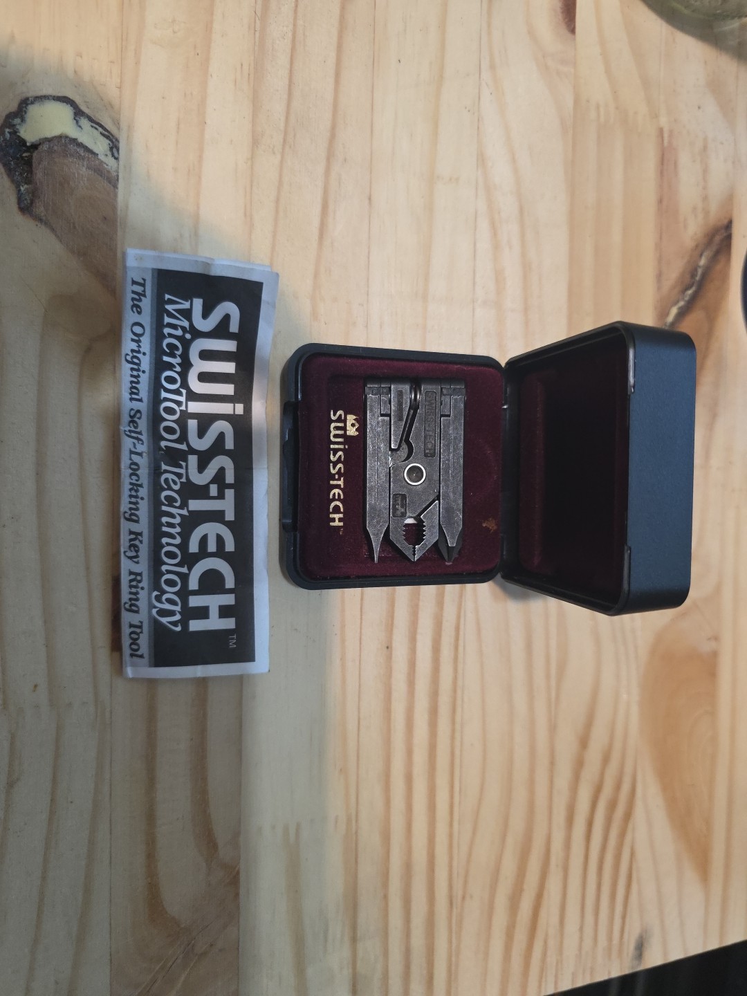 Swiss-Tech Micro Tool Tech The Original Self-Locking Key Ring Tool