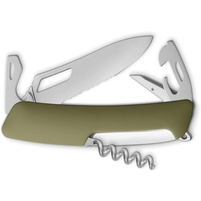 Swiza SH03 Tool Multi Knife Stainless Blade Olive Synthetic Handle KST.0036.1050