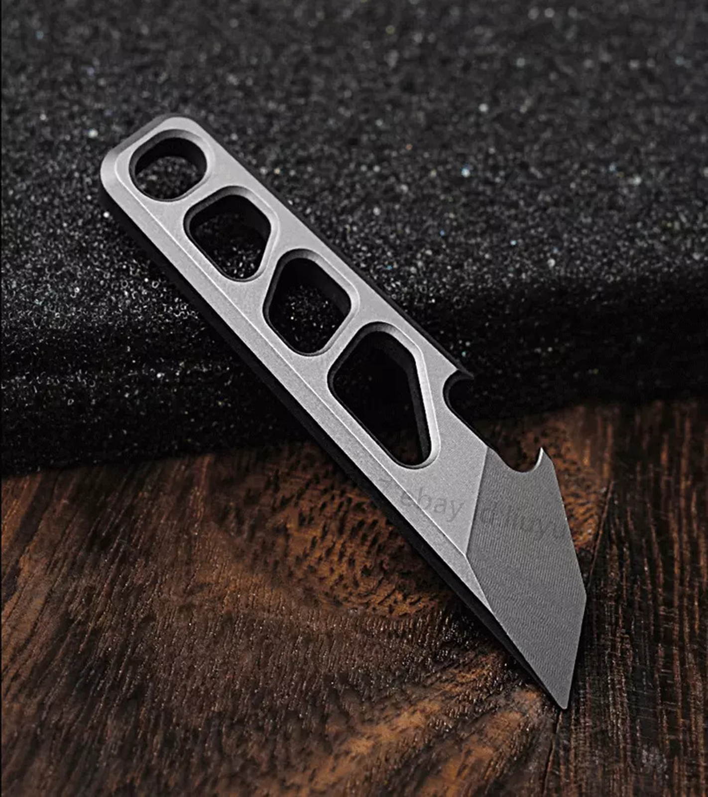 Titanium Pry Bar Pendant Crowbar Bottle Opener Keychain Outdoor EDC Multi Tool