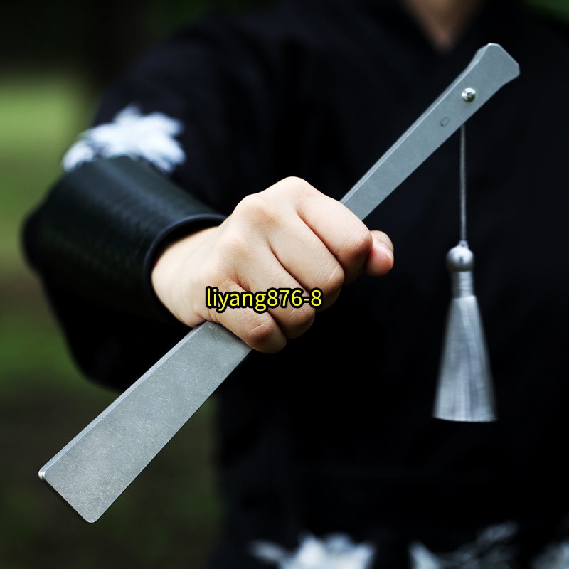 Stainless Steel Metal Folding Fan Portable Martial Art Kung Fu Tai Chi Fan Toy
