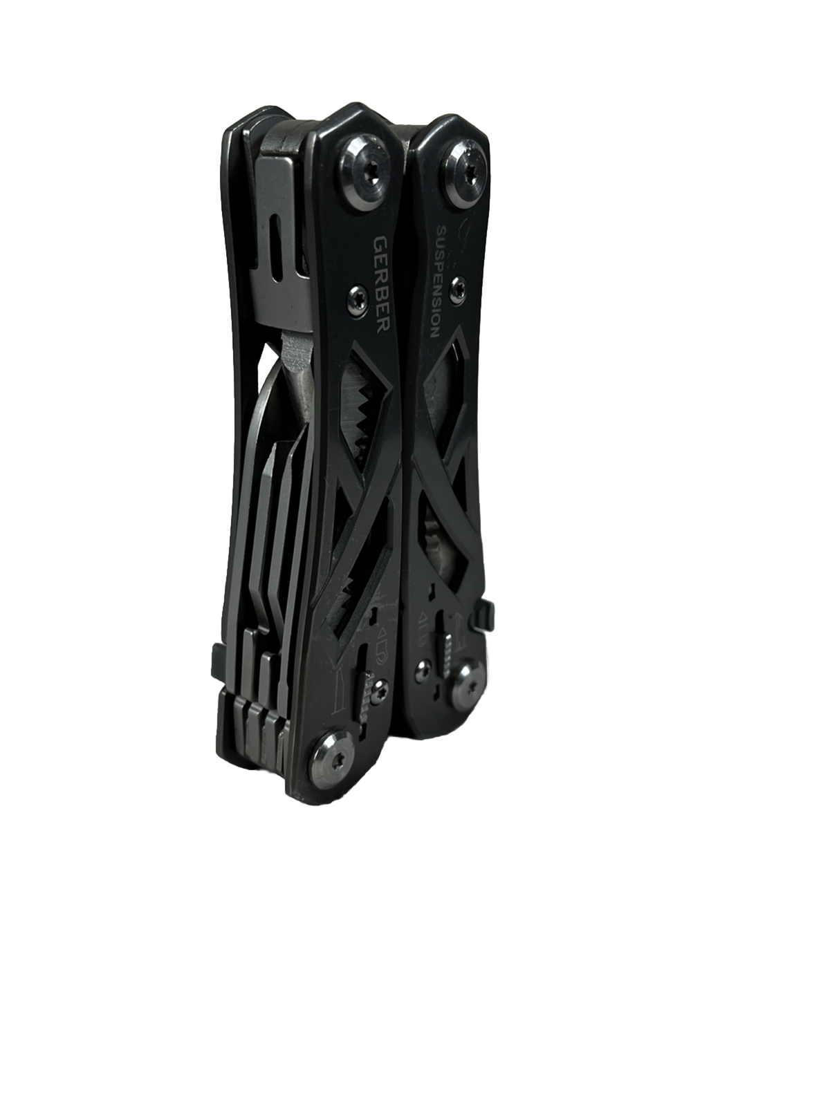Gerber Suspension 12-in-1 Multi Tool – Pliers Knife Scissors Gray – Very Good