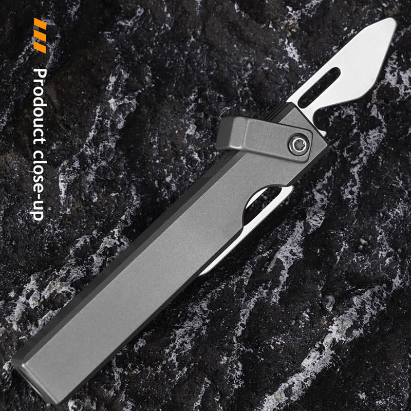 5-in-1 Pocket Safety Whistle Multi Purpose tool Outdoor Camping Folding Blade