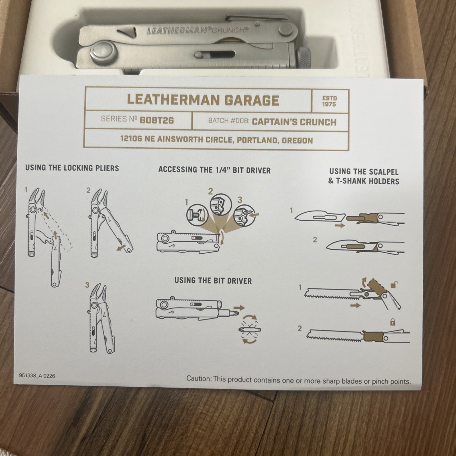 -NEW & IN HAND- Leatherman Garage Batch #008 Captain’s Crunch Limited Edition