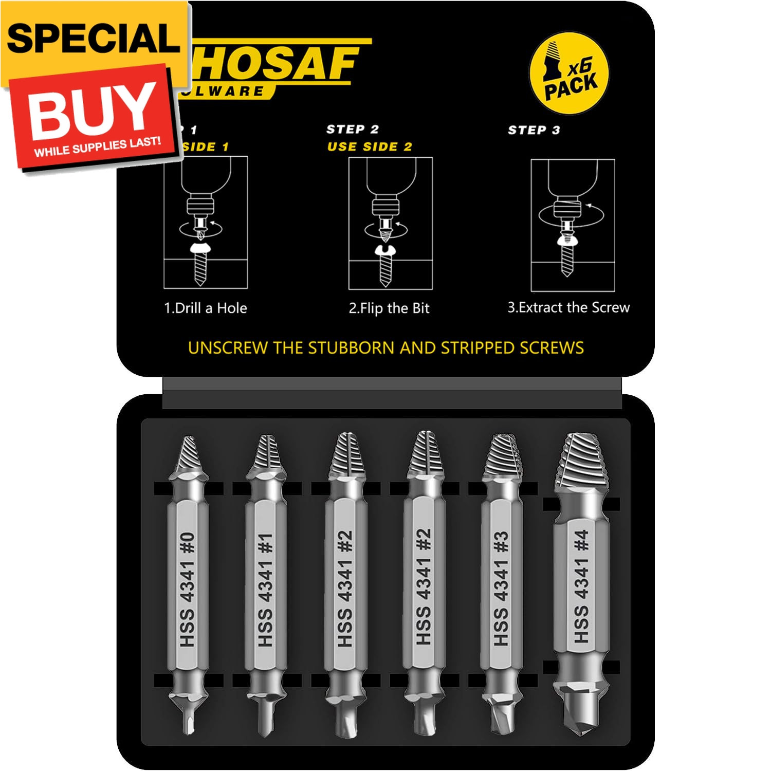 Gifts for Men,Damaged Screw Extractor Set-Christmas Stocking Stuffers for Adults