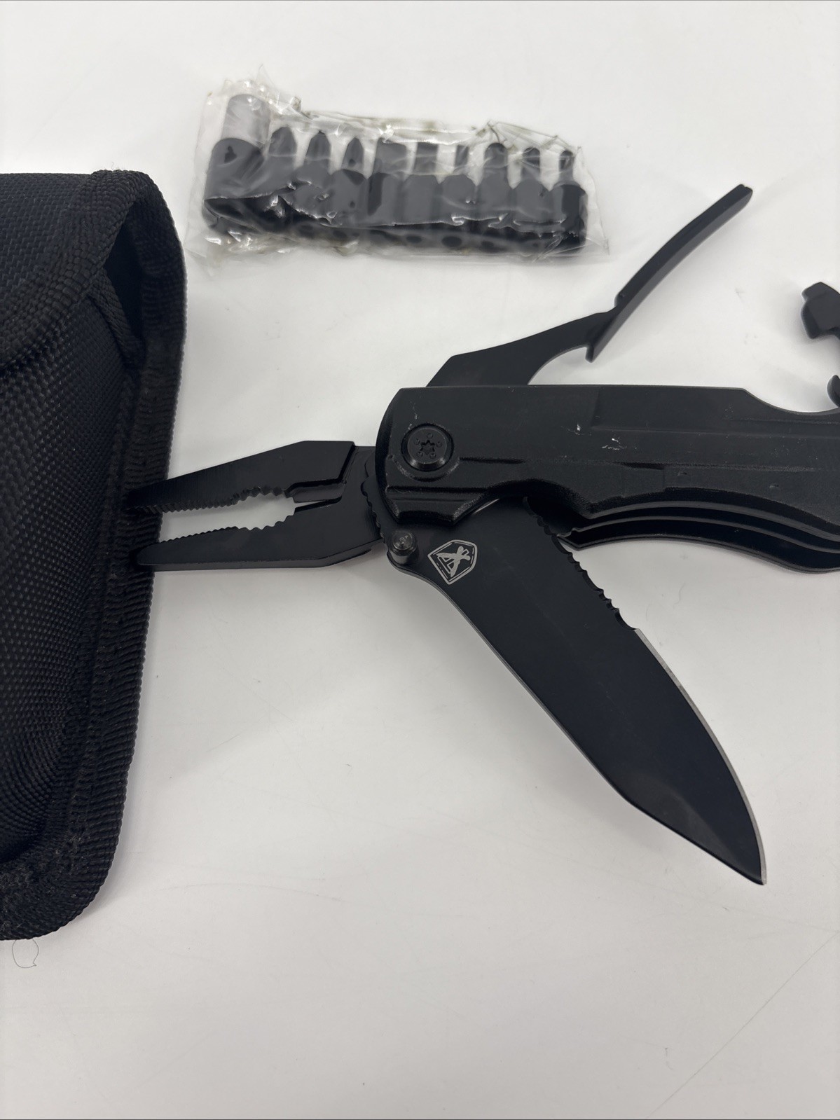 Stealth Field Tool Protection Group Knife/ Multitool. Sheath Included! New Bits!