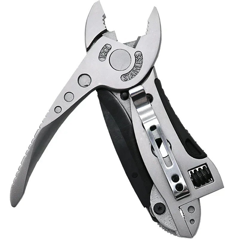 Adjustable Multi-Tool Knife EDC Gear Set Wrench, Screwdriver, Pliers Pocket Tool