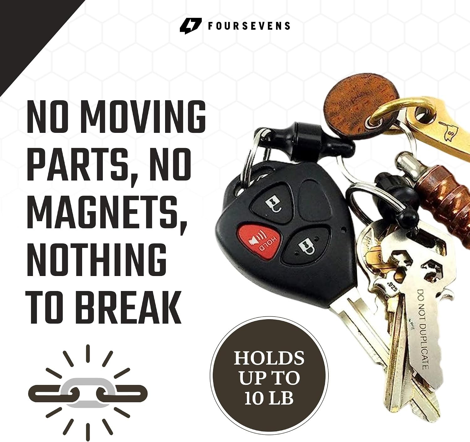 Kappa Quick Release Keychain – Twist and Pull Apart Feature