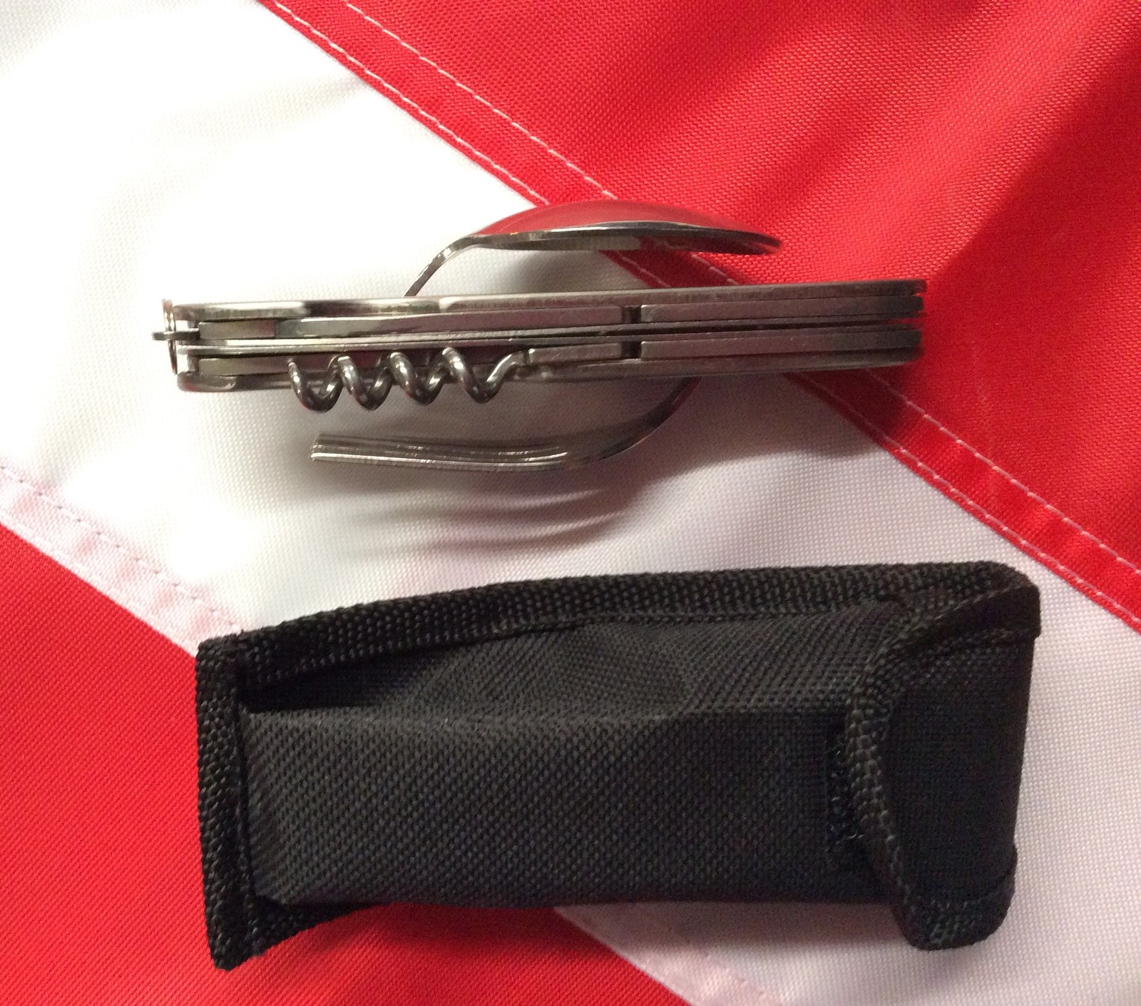 Fork knife spoon corkscrew canopener emergency prepper bug out bag MayDay camp