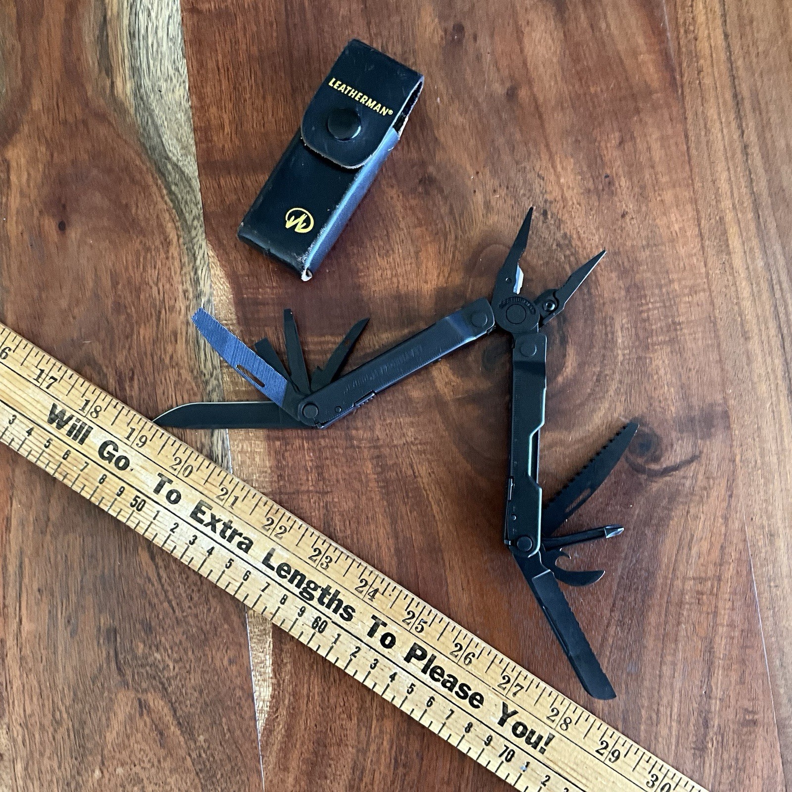 Leatherman Rebar Multi-Tool Black Oxide With Leather Sheath Fantastic Mint A+