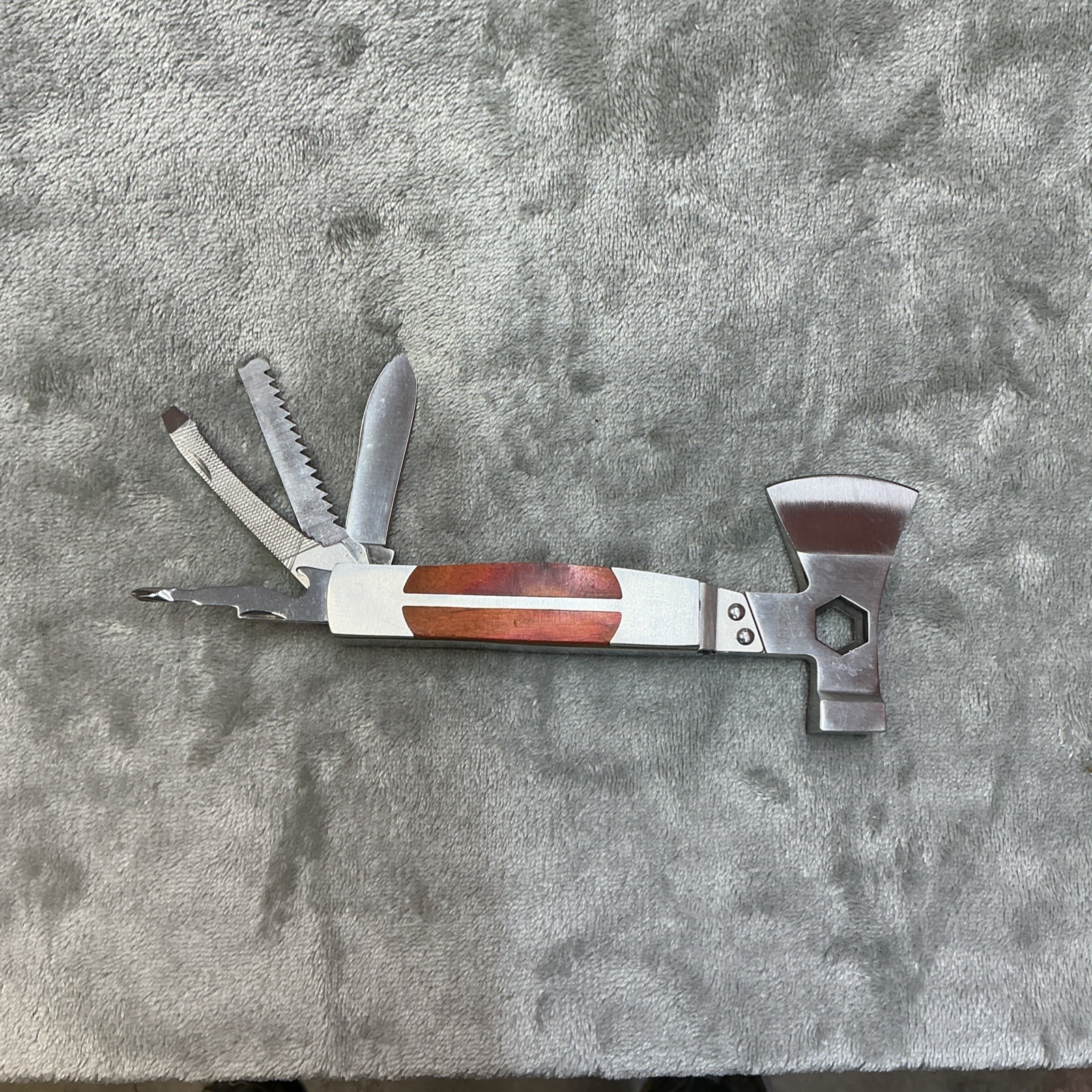 Sheffield Stainless Steel Hatchet Multi Tool w/ Nylon Sheath