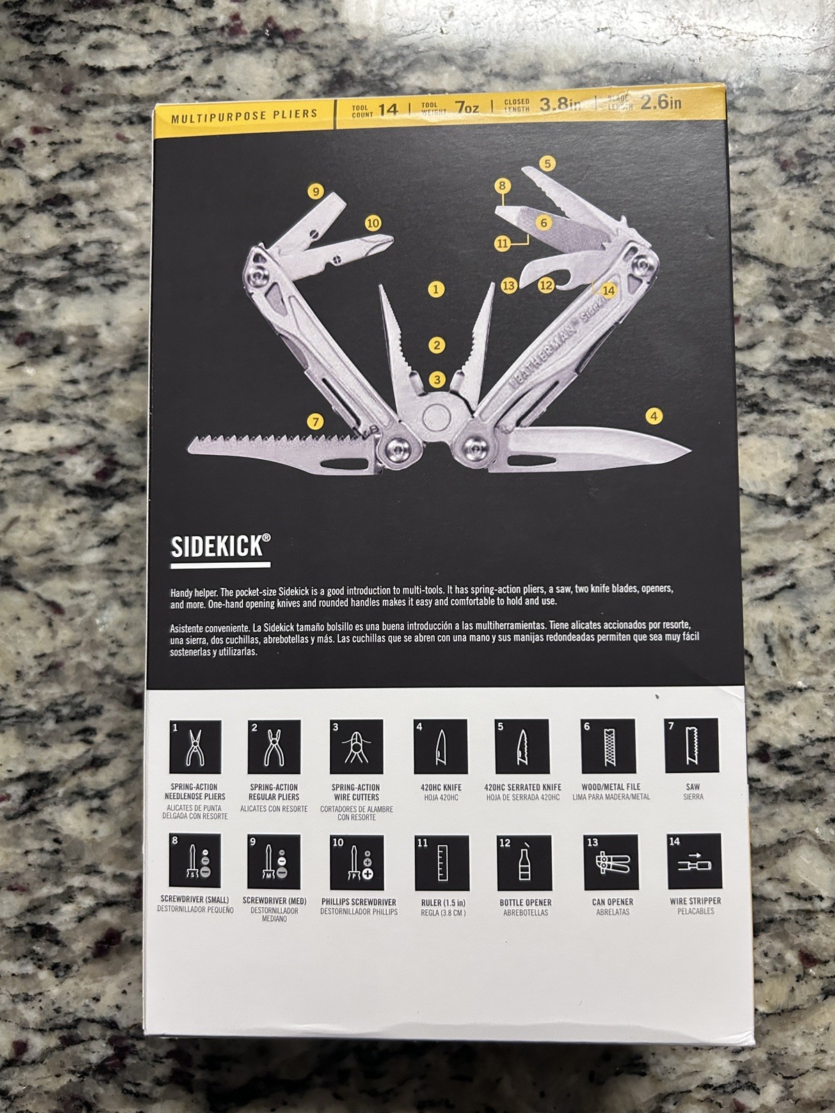 Leatherman Sidekick 14 Multi-Tool Stainless Steel/Silver