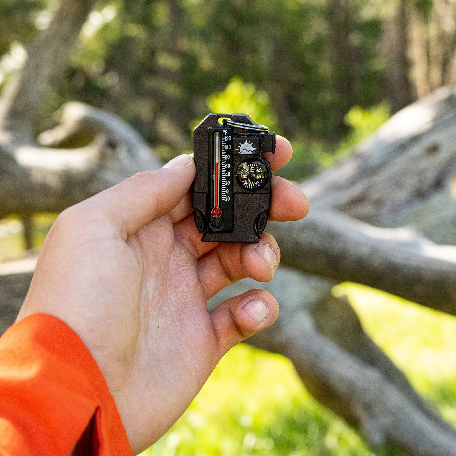 Outsider – 4-in-1 Survival Multi-Tool | Compass, Thermometer, Whistle, and Fi…