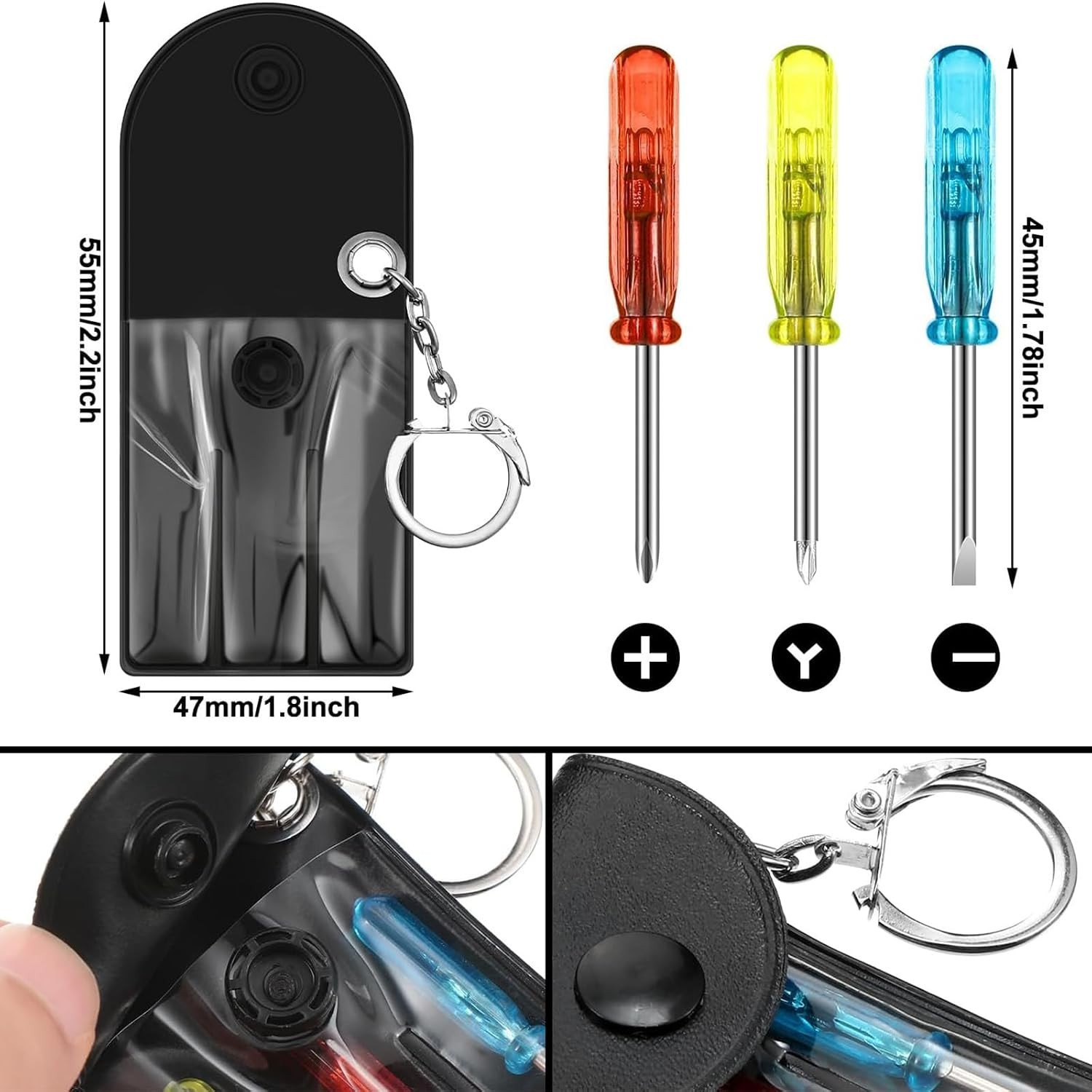 Mini Screwdriver Tape Measure Keychains 240pc: Practical & Fun Adult Gifts