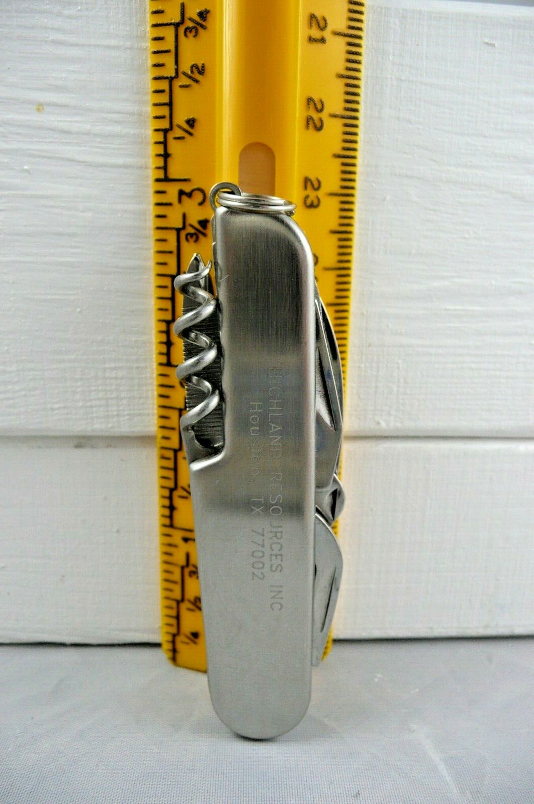 Multi-tool Pocket Knife Advertising Stainless Steel 9 Tools NIB