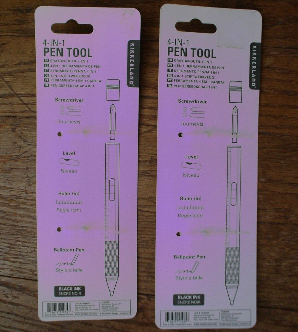 Kikkerland 4-In-1 Pen Tools. Lot of 2. New