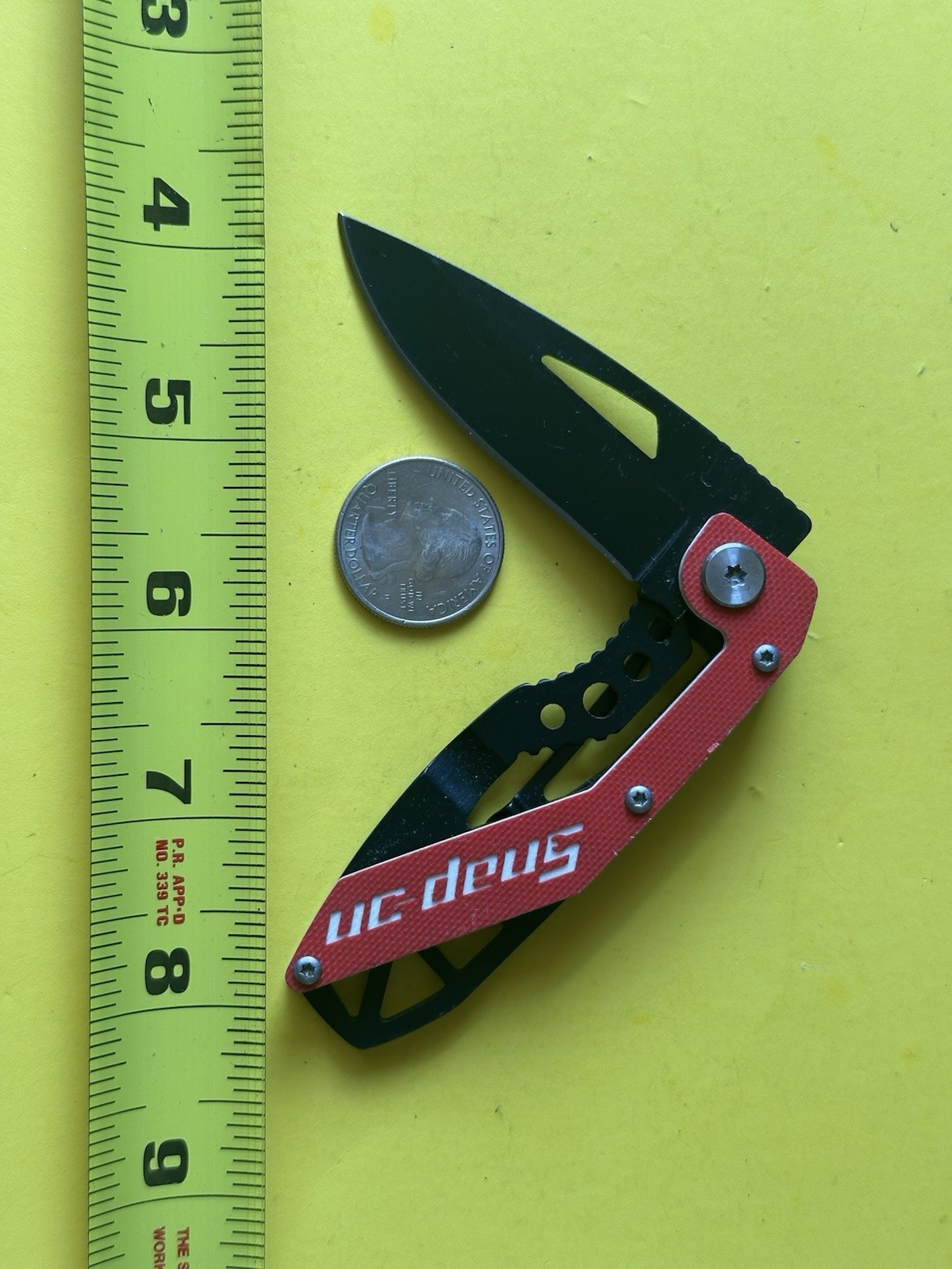 Snap-On BLACK /RED Pocket Knife SUPER NICE!! TSA Confiscated