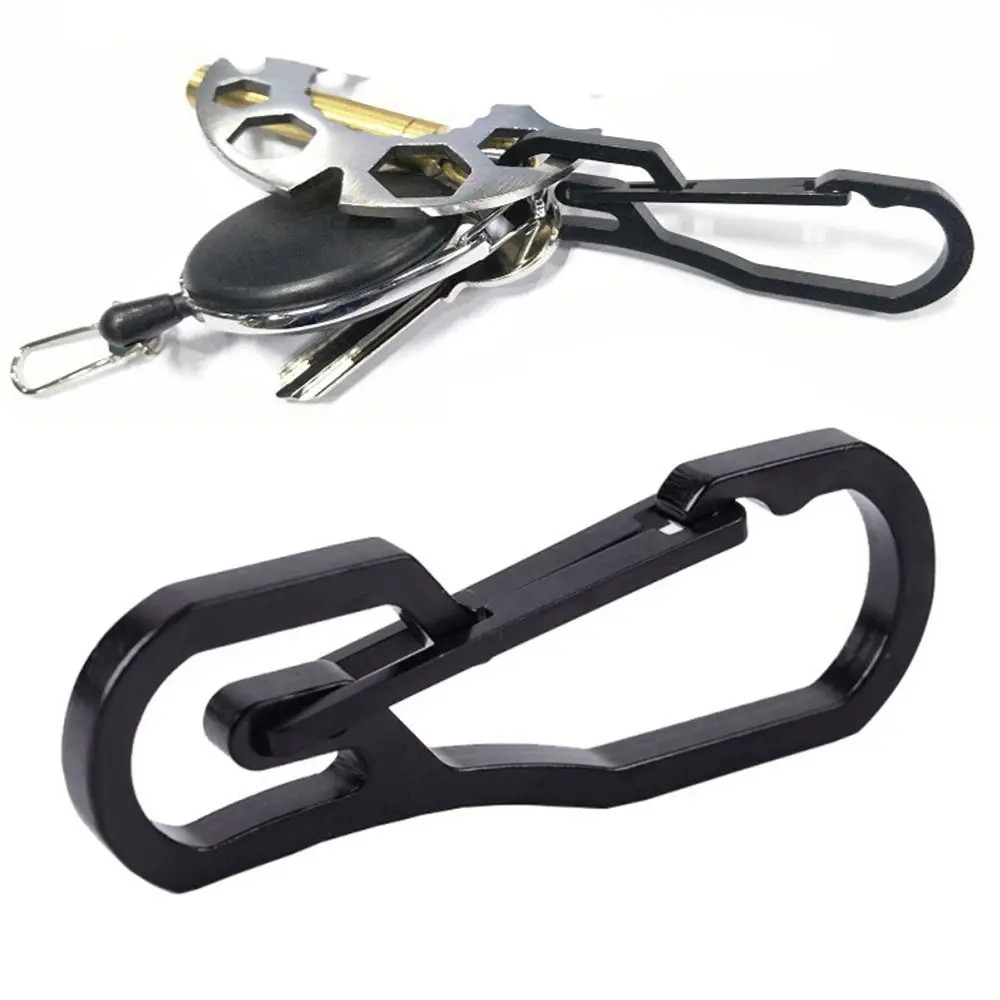 1pc Titanium Plating Carabiner Camping Clip Outdoor Tool Key Ring Clip Keychain