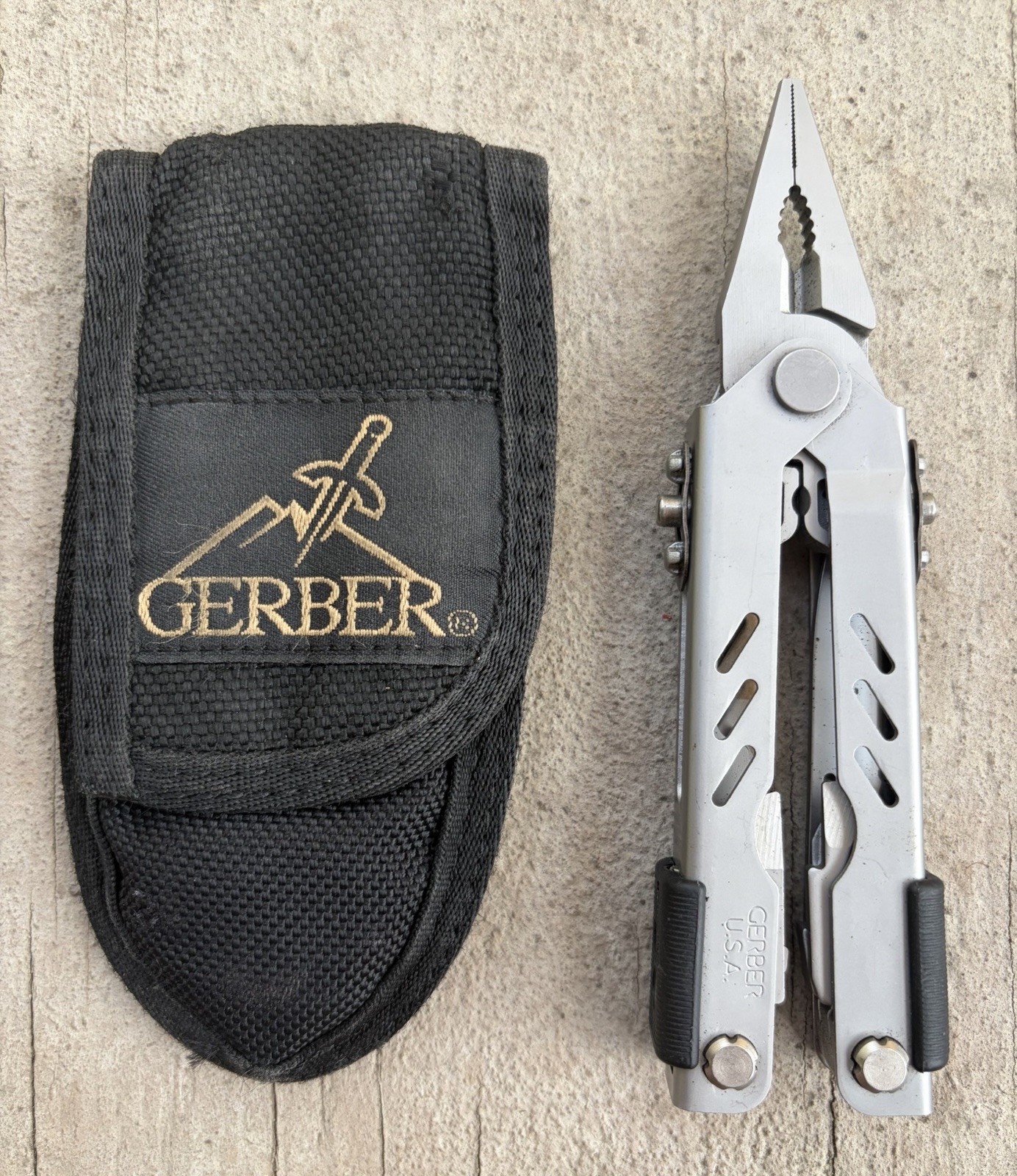 GERBER USA MP400 COMPACT SPORT EDC MULTI-TOOL PLIERS KNIFE SCISSORS & SHEATH EXC