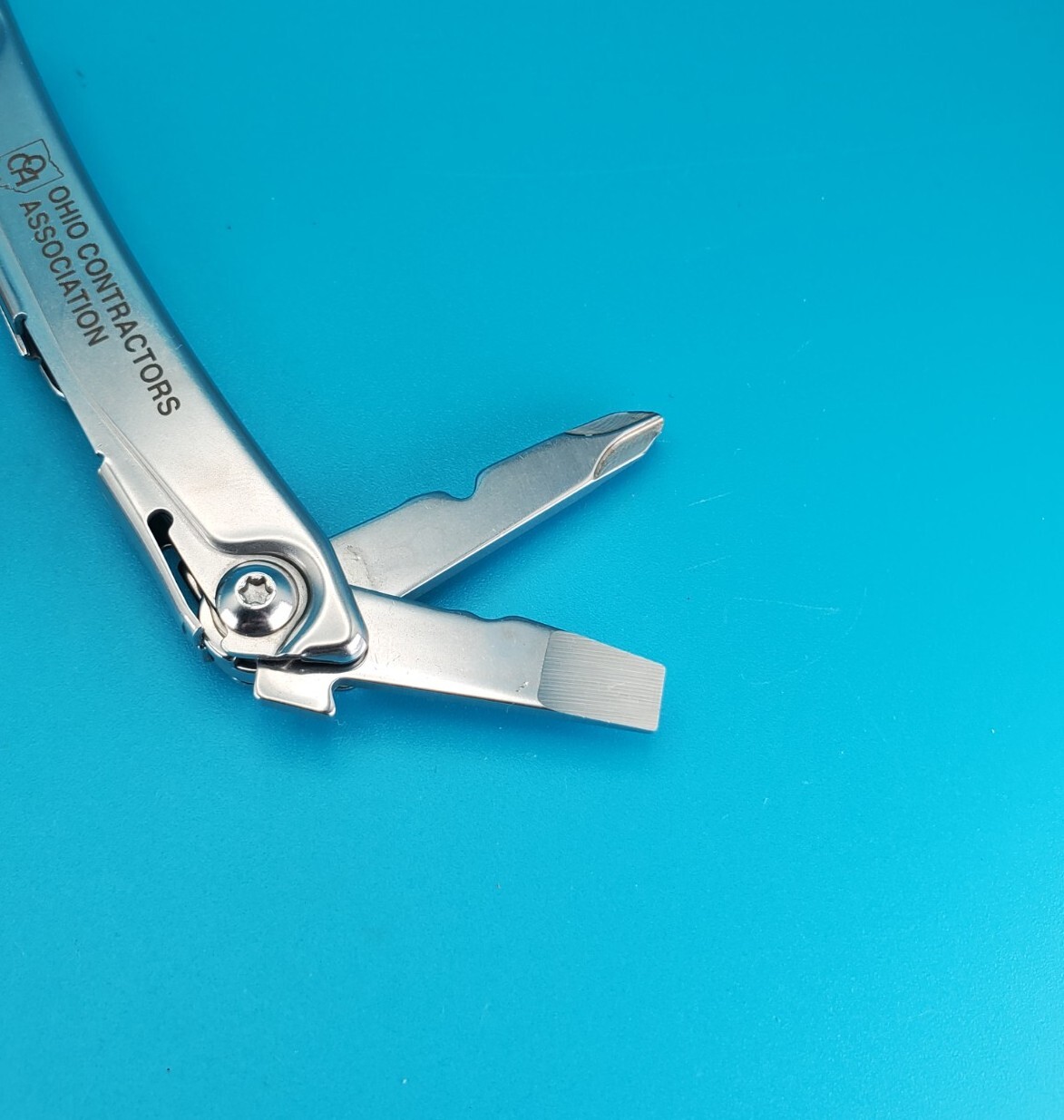 Leatherman Rev 3.8″ Multi-Tool, Stainless! OHIO CONTRACTORS ASSOCIATION