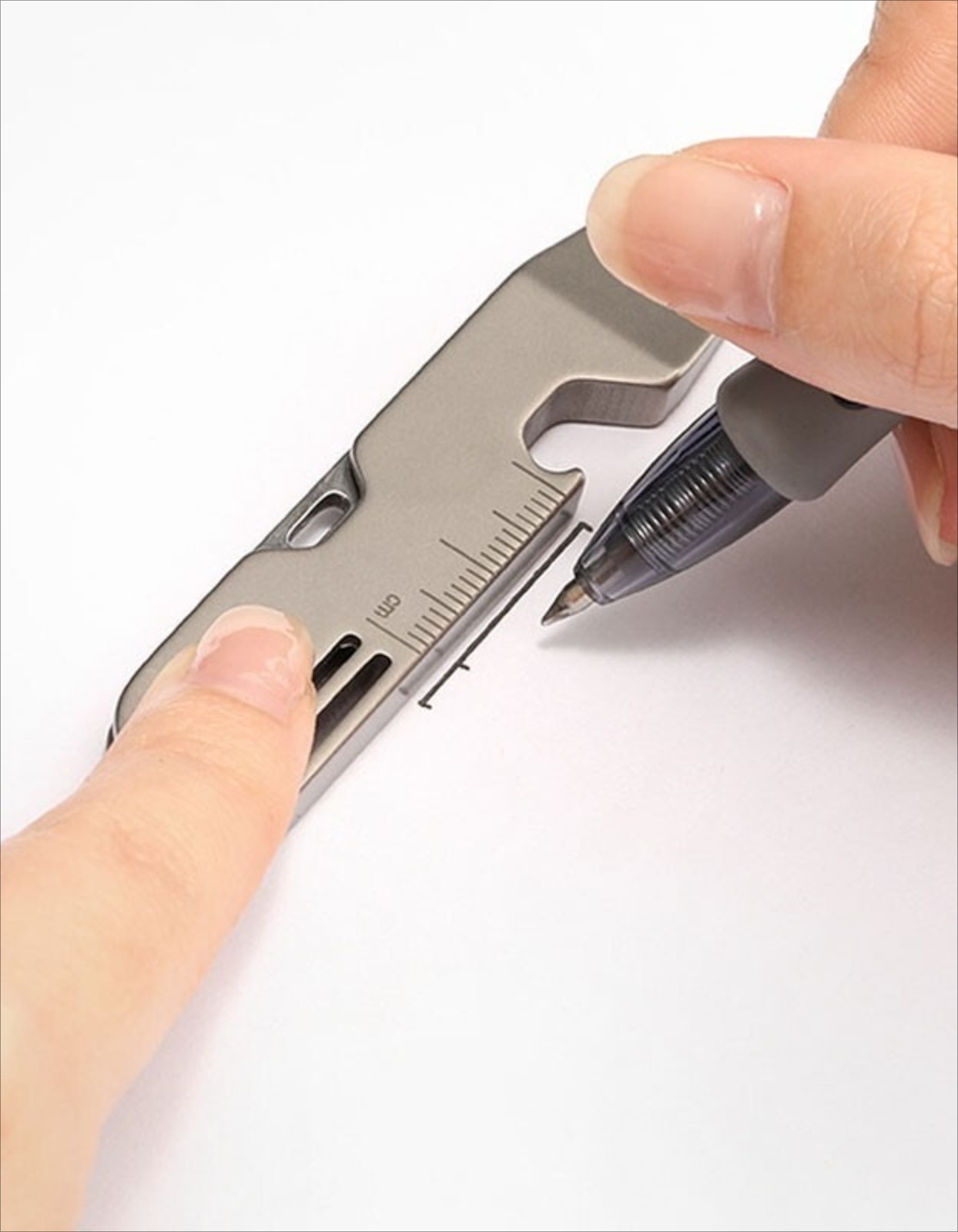 TC4 Titanium Crowbar Pry Bar Underreach EDC Tool Pocket Bottle Opener Pendant US