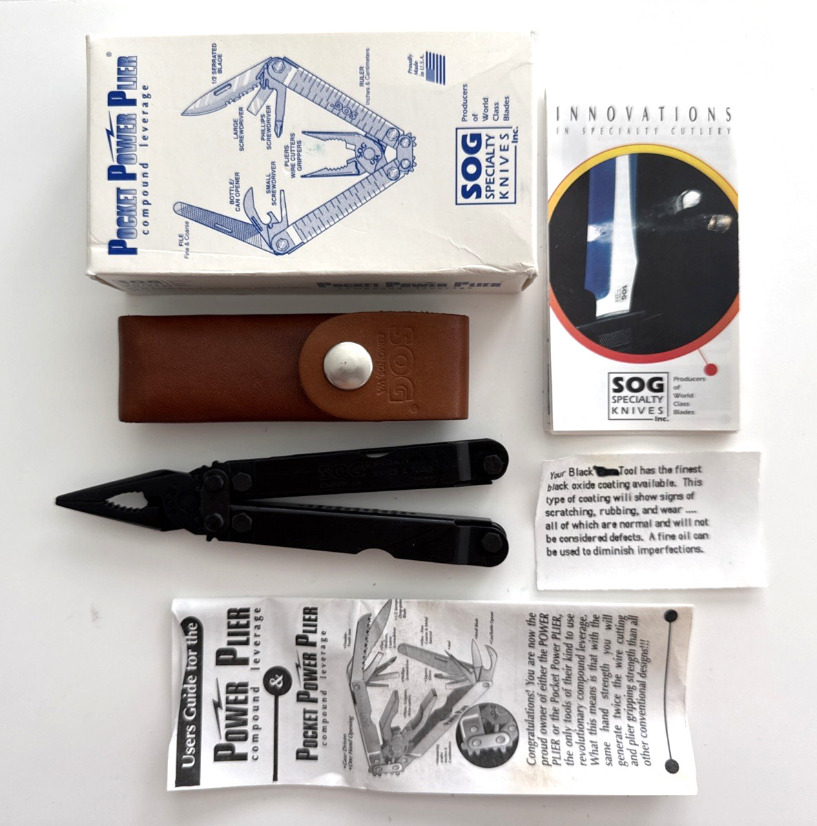 SOG Power Plier Multi-Tool Black USA