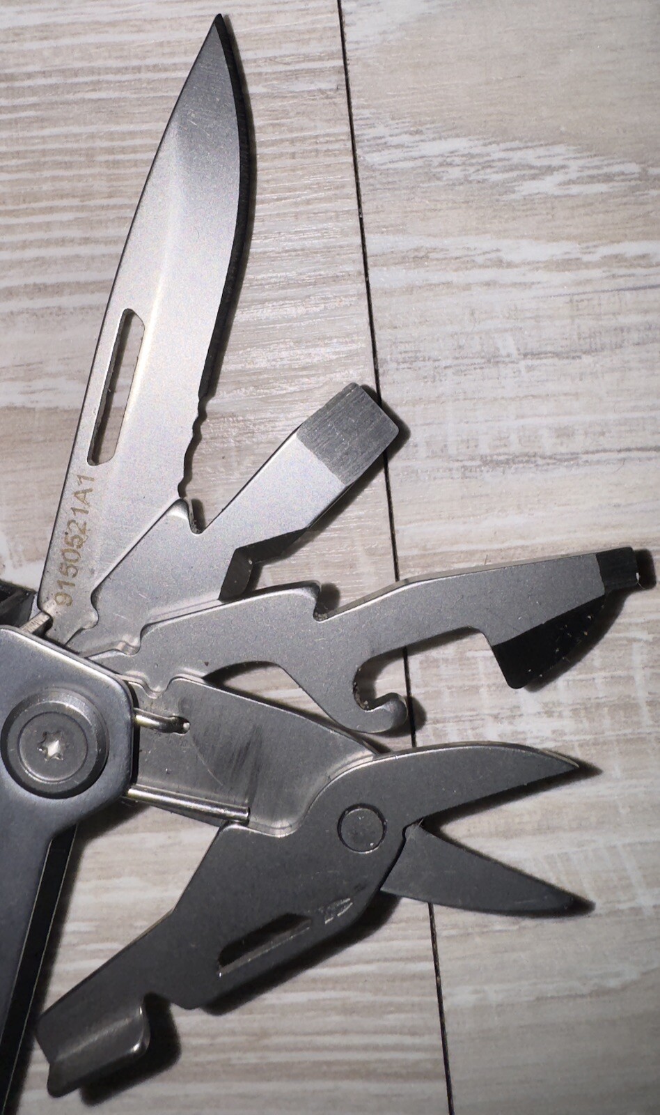 Used Grey Gerber Suspension NXT Multi-Tool Plier Scissor knife Ruler Screwdriver
