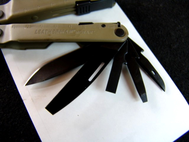 LEATHERMAN REBAR-COYOTE TAN-MULTI TOOL & MICRA-EXCELLENT-BOTH W/ POUCHES-LOT- 2