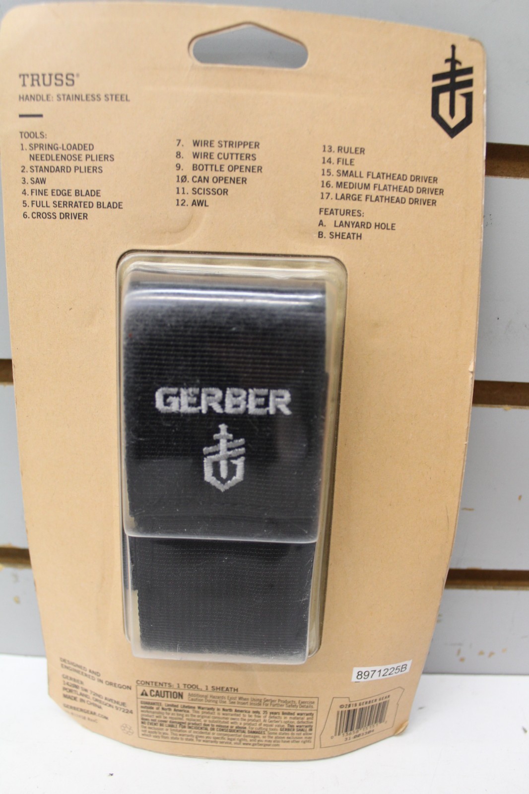 Gerber Truss Needle Nose Pliers Multitool with MOLLE Sheath S/S 31-003304 NEW