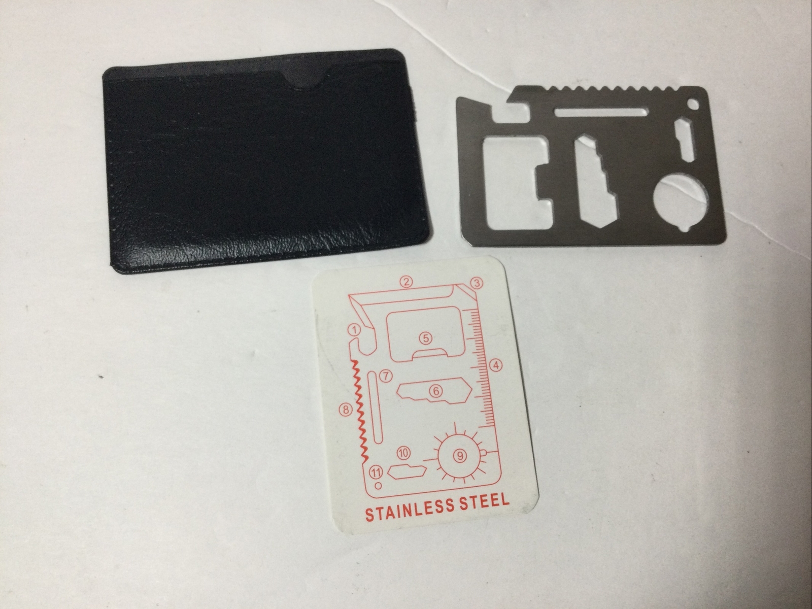 Stainless Steel Multipurpose Pocket Survival Tool Credit Card Size Free Shipping