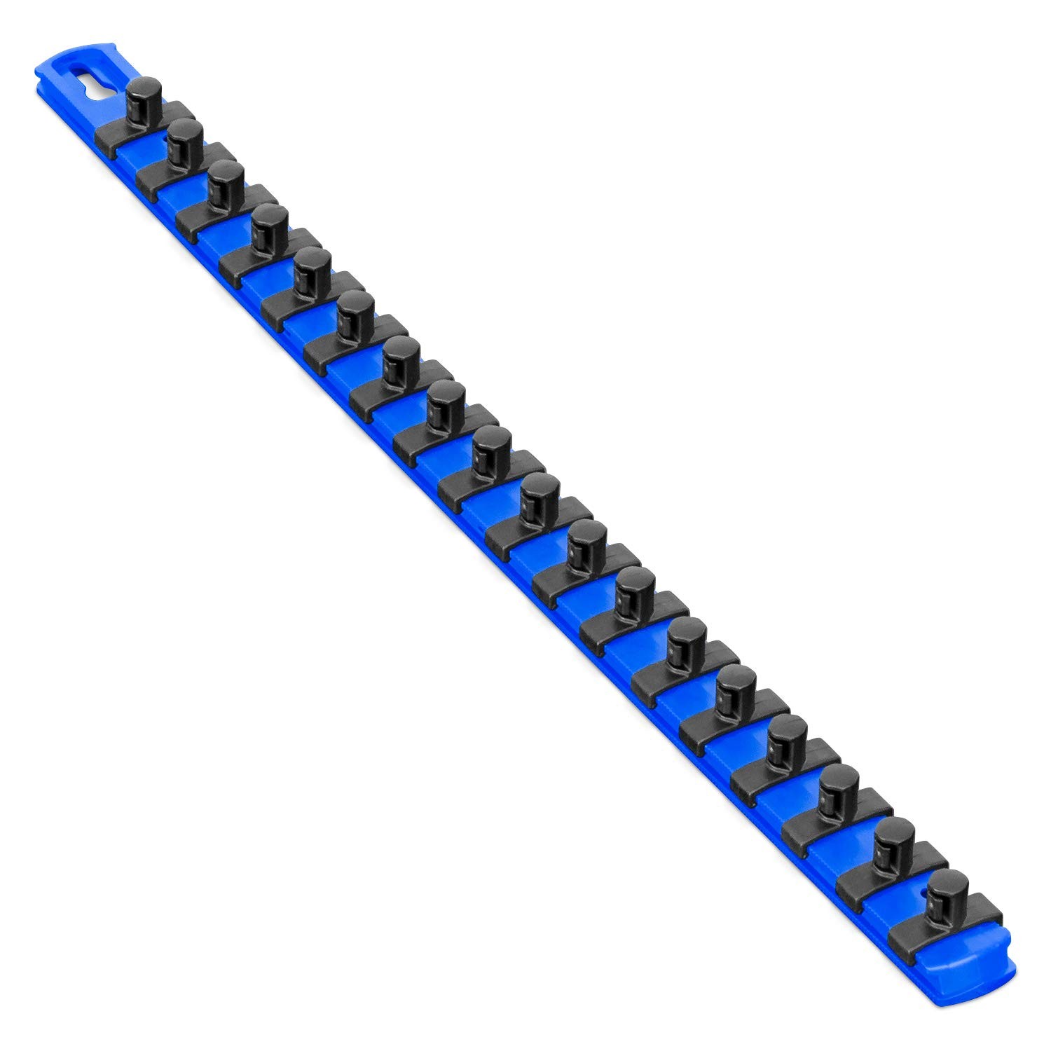 18-Inch Magnetic Socket Organizer with 18 3/8-Inch Twist Lock Clips, Blue (84…