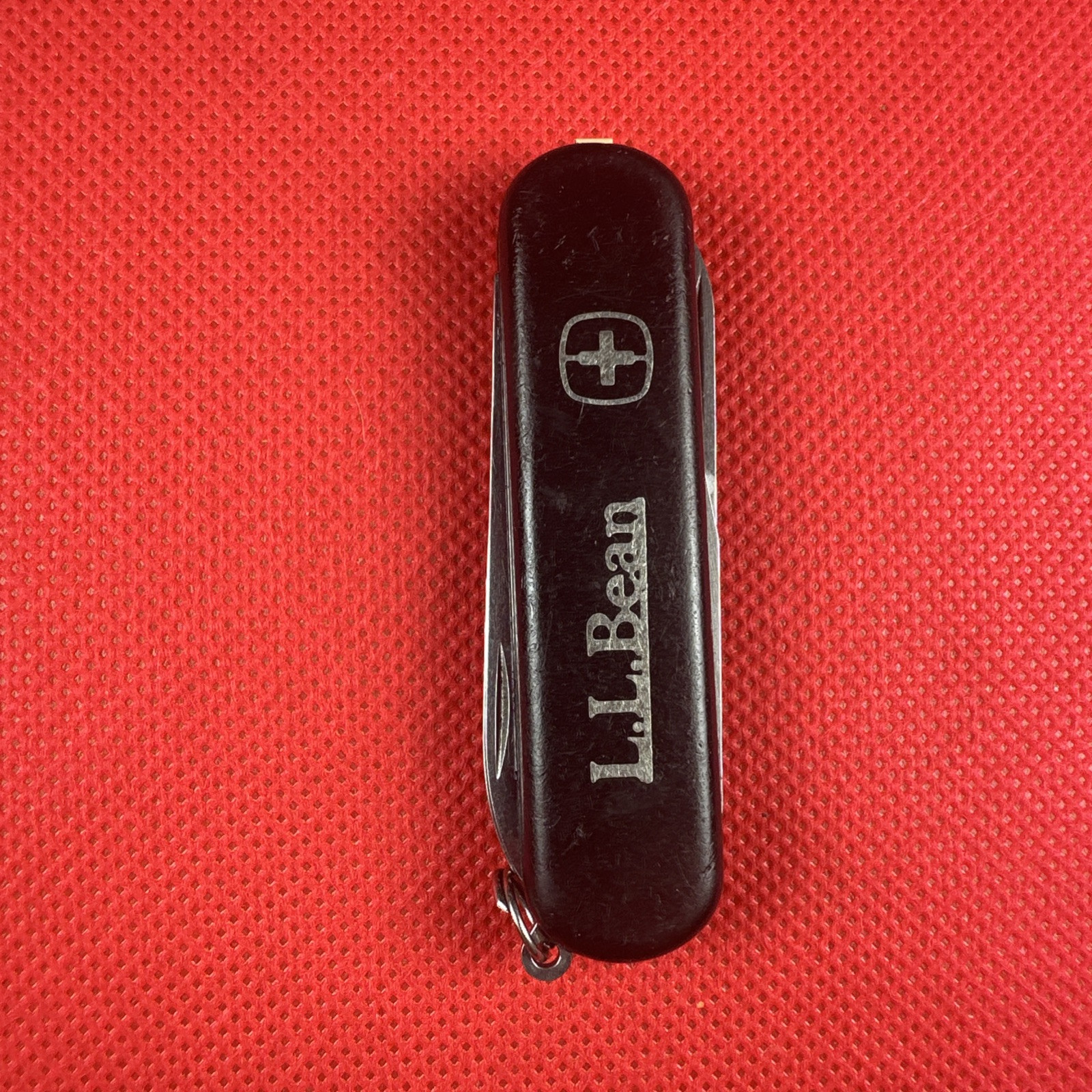 Black L.L. Bean Wenger Esquire Swiss Army Knife 65mm 6 Tool Keychain