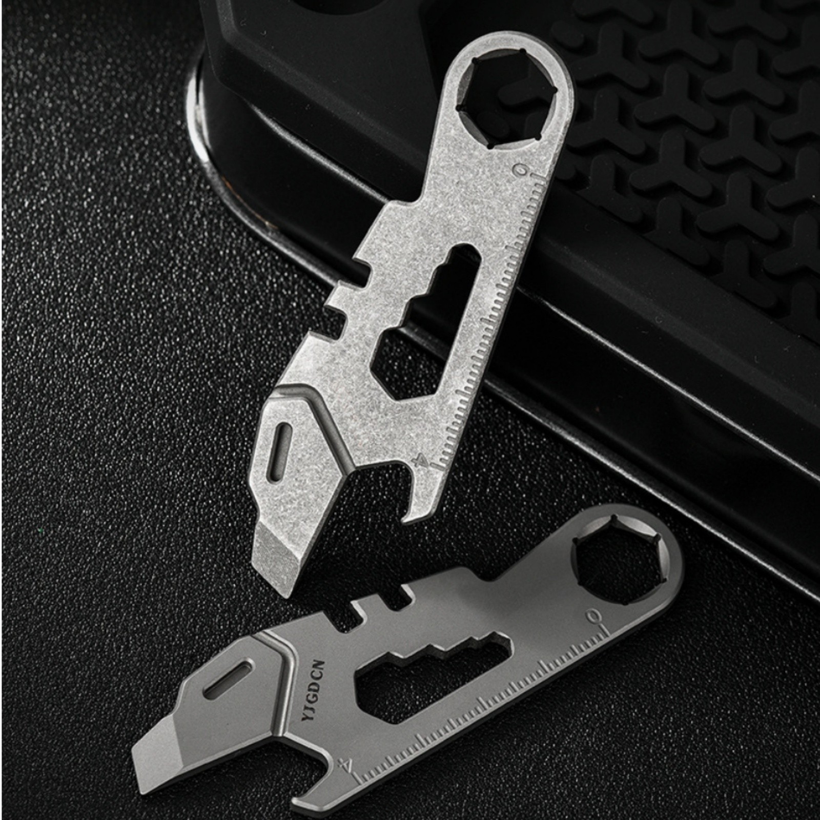 Titanium Alloy EDC Multi-Tool Pry Bar Bottle Opener Wrench Outdoor Gear Portable