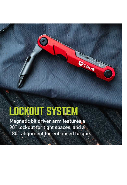 True Utility TI Titanium Block Multi Tool 5-in-1 Knife, Screwdriver, Bottle Open