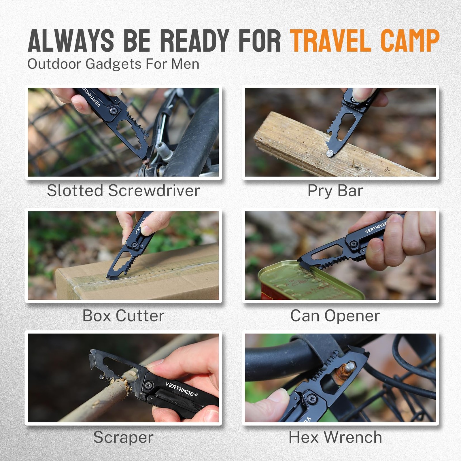 Gifts for Men Pocket Knife Keychain Multitool for Christmas…