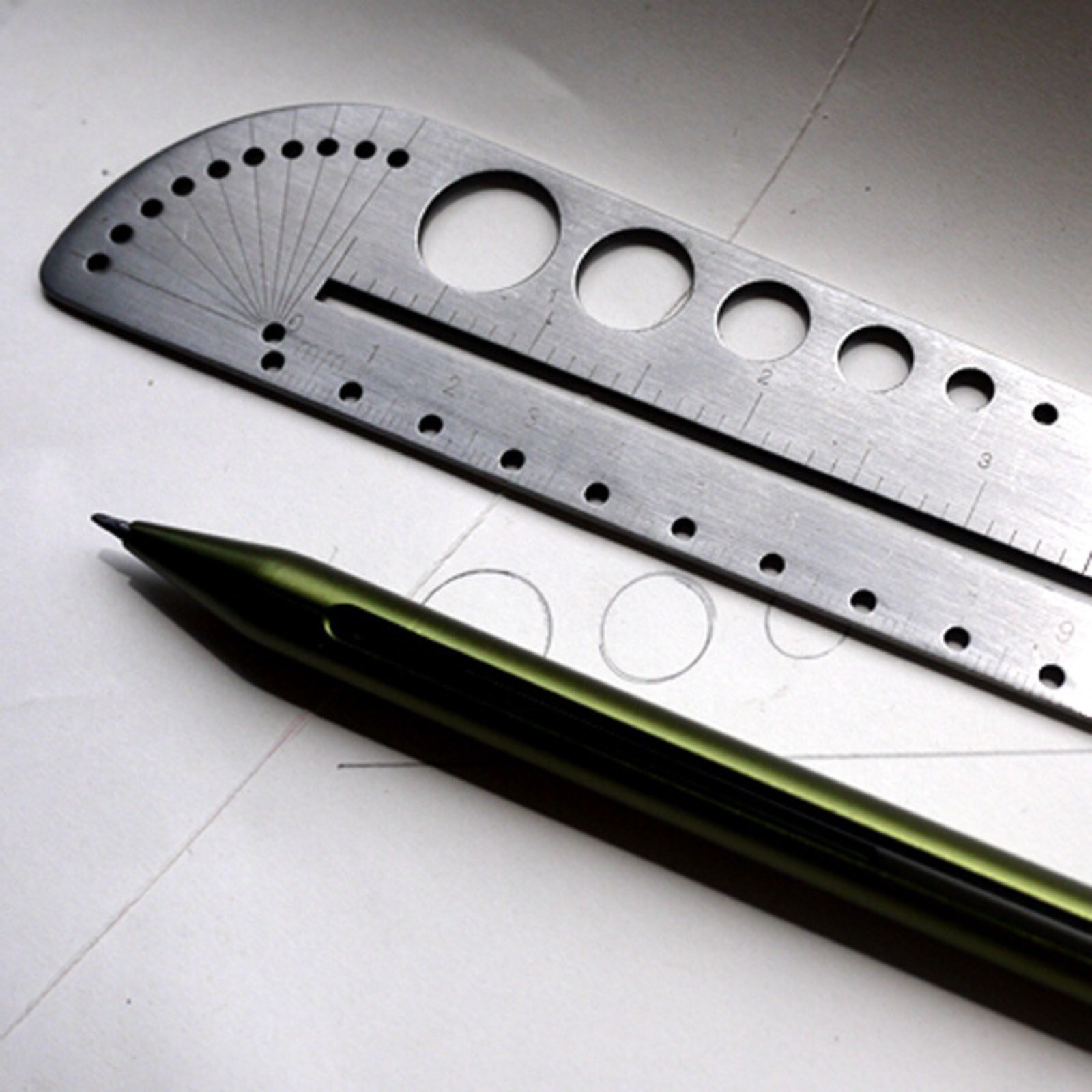 EDC Titanium Alloy Ruler Stainless Steel Portable Outdoor Compasses Tools