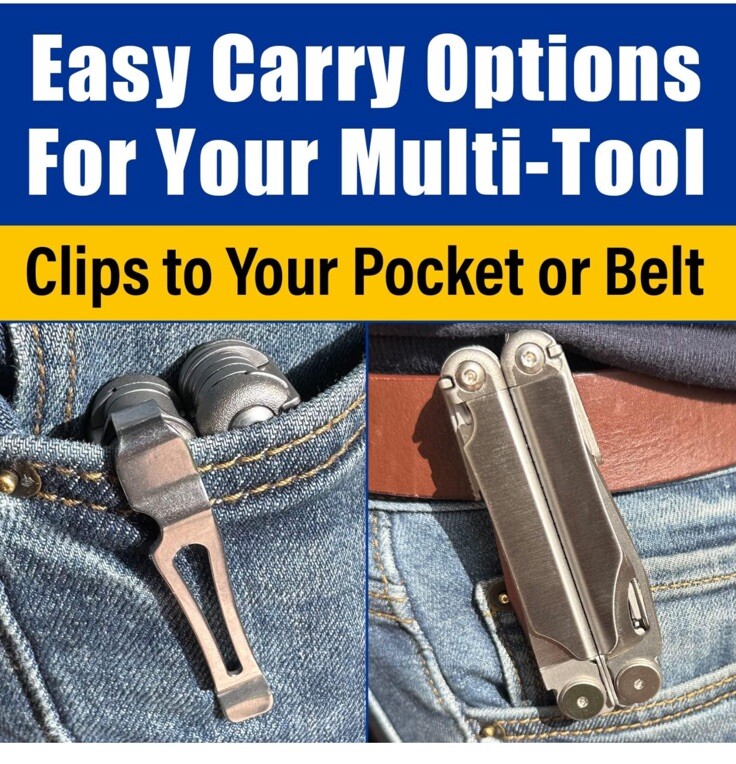 Samorilla 2 Pack Leatherman Pocket Clip And Lanyard Ring