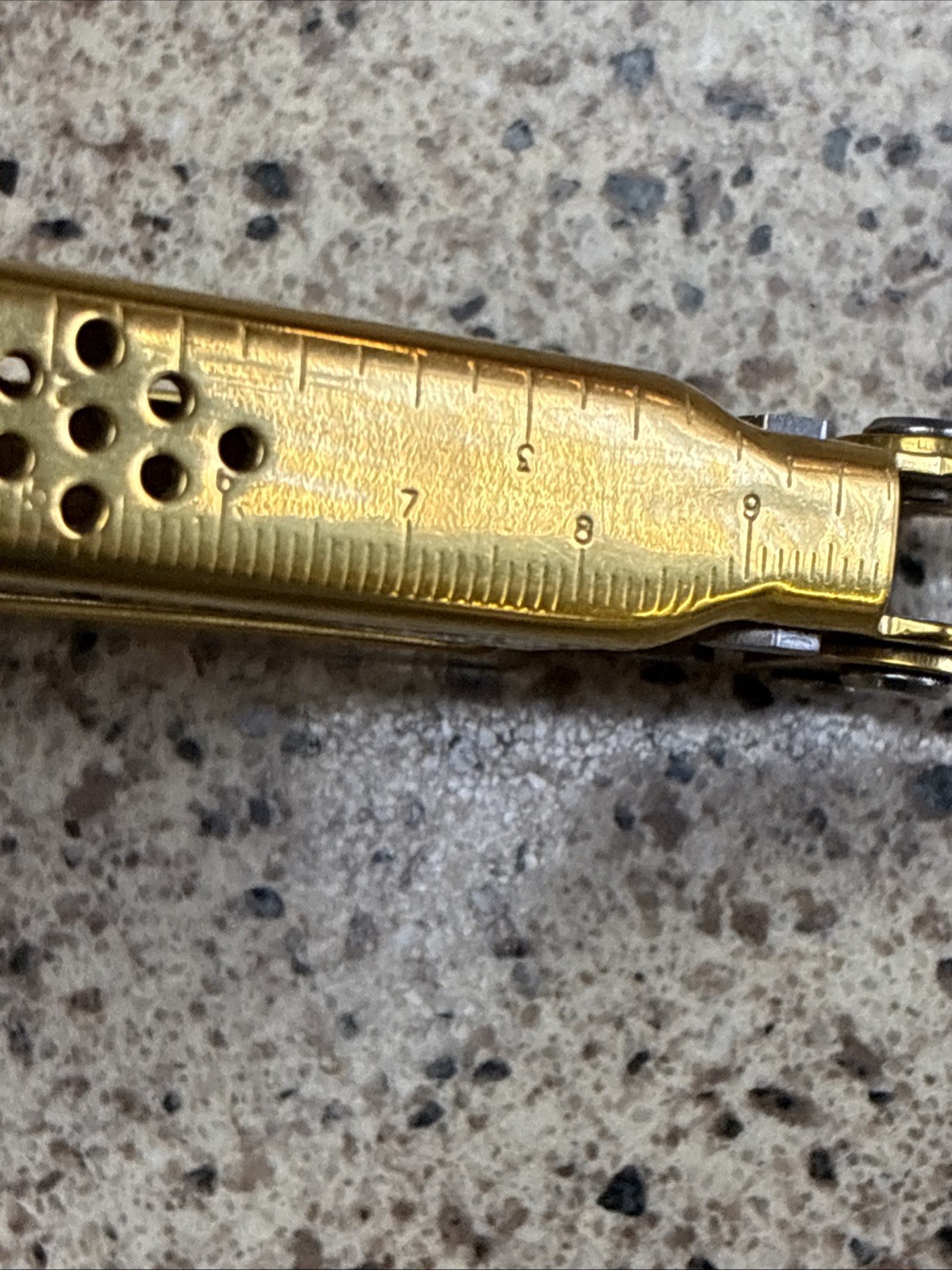 VINTAGE ORIGINAL SOG Power Plier Multi-Tool TiNi Gold w/ Leather Sheath NIB