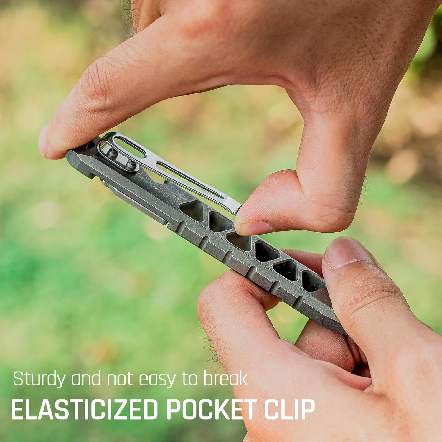 Titanium EDC Pry Bar, Keychain Pry Bar Multitool with Bottle Opener, Pocket Smal