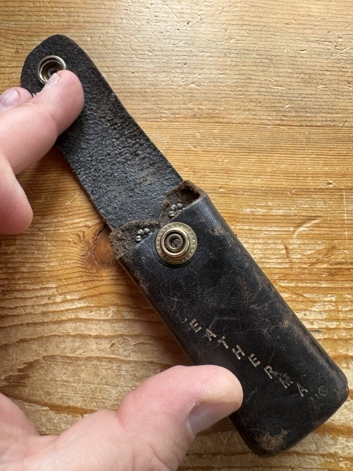 Leatherman Brown Leather Sheath For Orig. Wave, Rebar, Bond OG Tool- Sheath Only