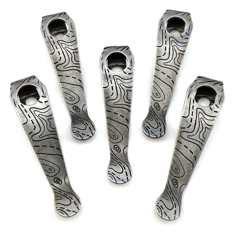 Titanium Deep Carry Pocket Clip for Spyderco Para 3 Replacement