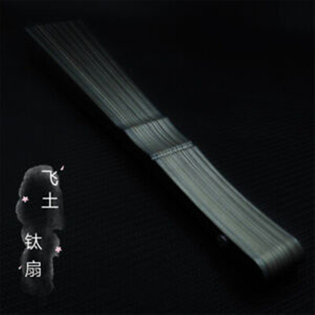 Tactical Full Titanium Alloy Folding Fan Martial Arts Portable Kung Fu Fan Tools
