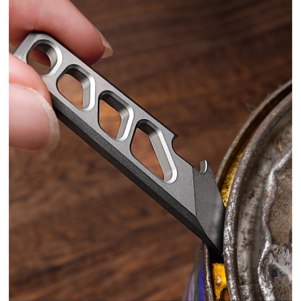 EDC Titanium Alloy Multi Tools Pry Bar Crowbar Bottle Opener Keychain Pendant