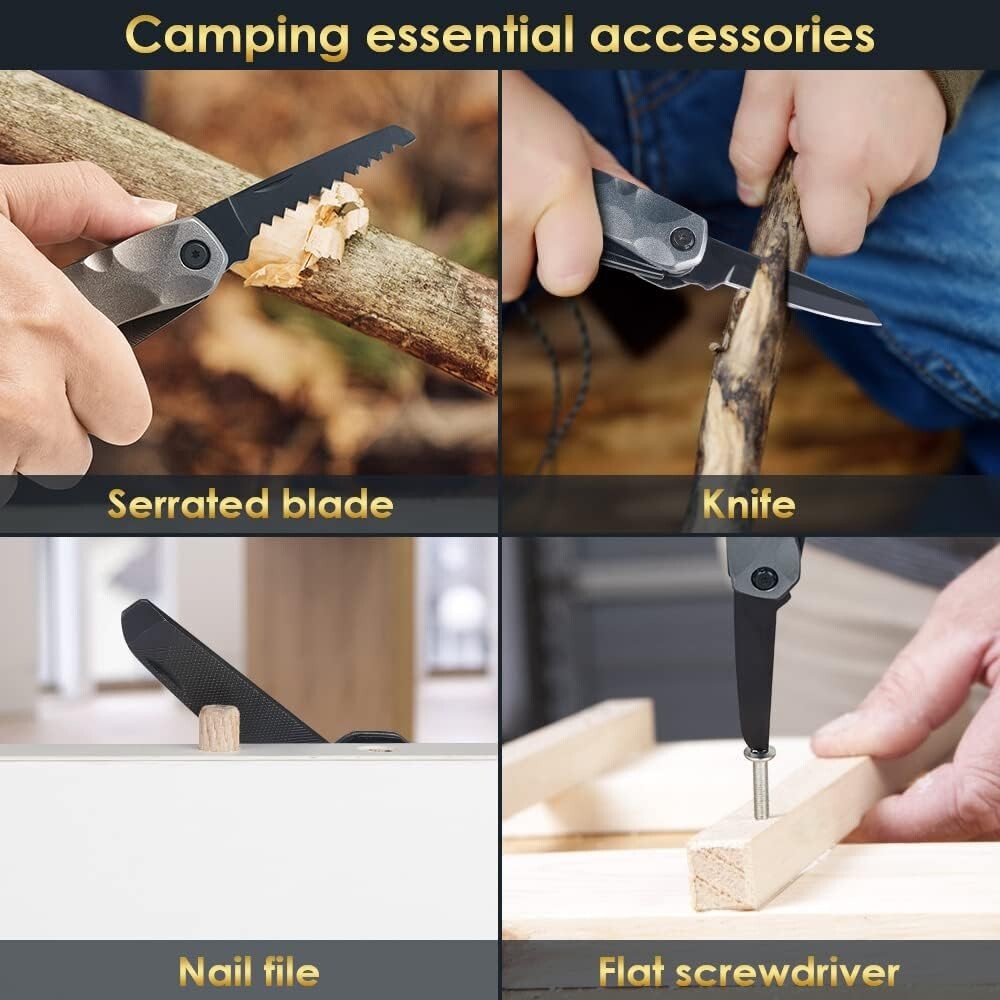 Durable Multi-Tool Hammer Gift for Camping and DIY – Ideal Stocking Stuffer