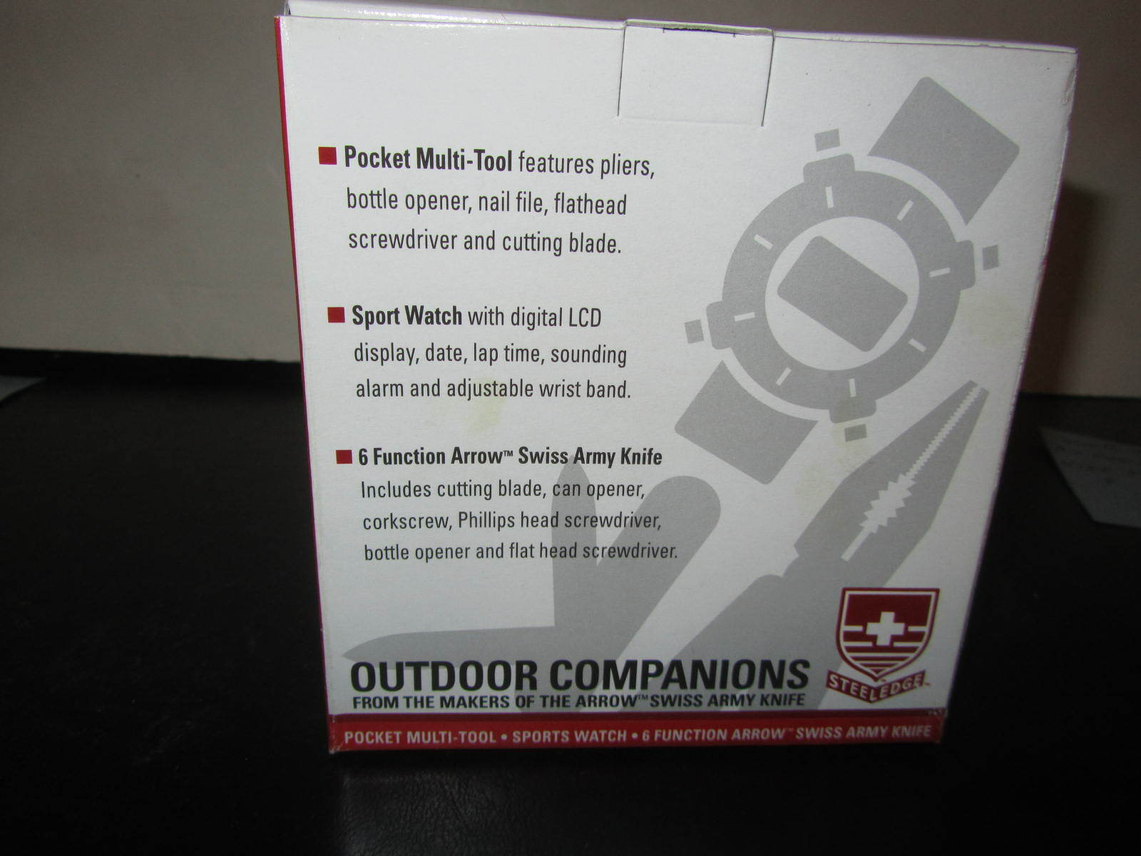 New VTG Outdoor Companions Pocket Multi-Tool, Sports Watch, Pocket Knife Set