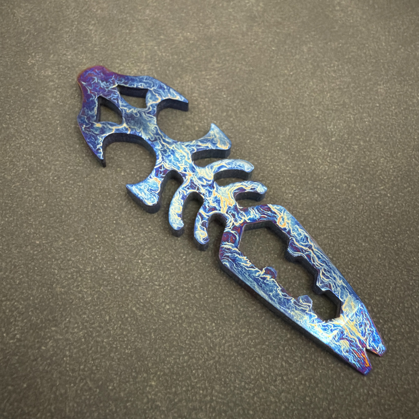 RIHE Design TC4 Titanium Dragon Bone EDC Bottle Opener Pry Rod Outdoor Tool