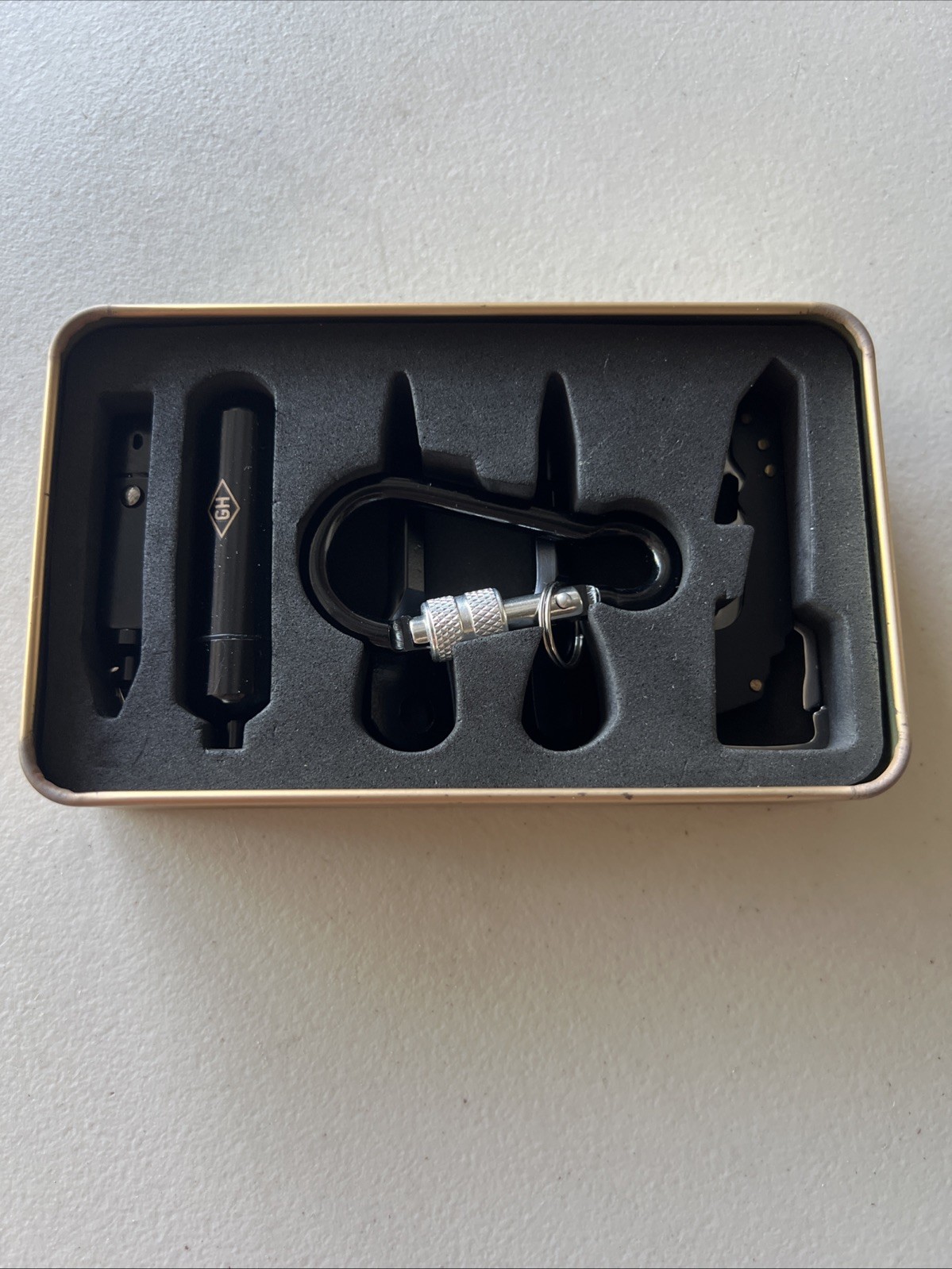 The Gentlemens Hardware Keychain Tool Kit No 130 ~ Includes Six Accessories ~
