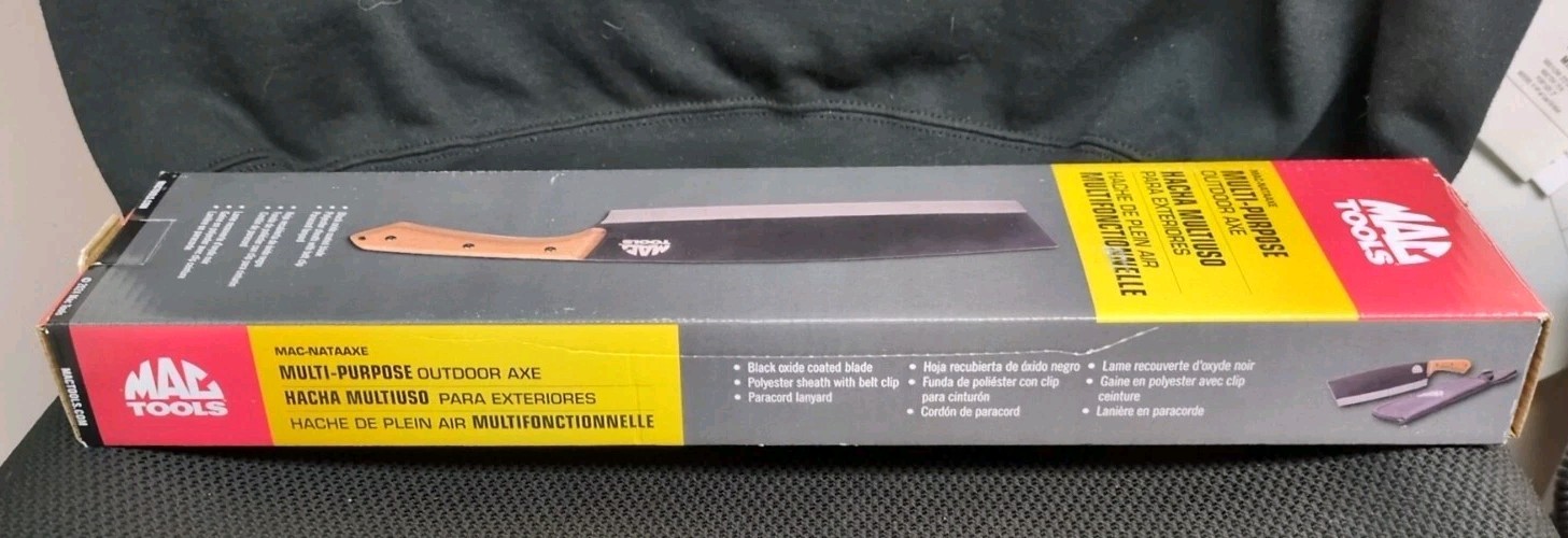 NEW MAC Tools 16″ Multi-purpose Outdoor Axe Black Oxide Coated Blade Sheath