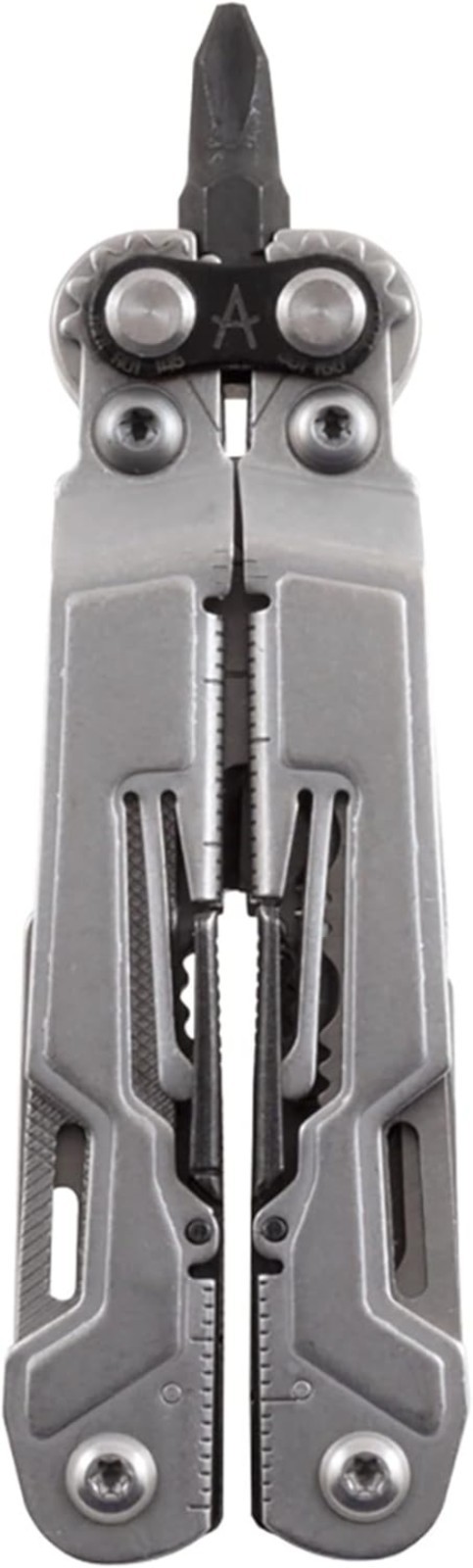 PowerPint Compact Stainless Steel Multi-Tool with 18 Essential Tools, Stone Wash